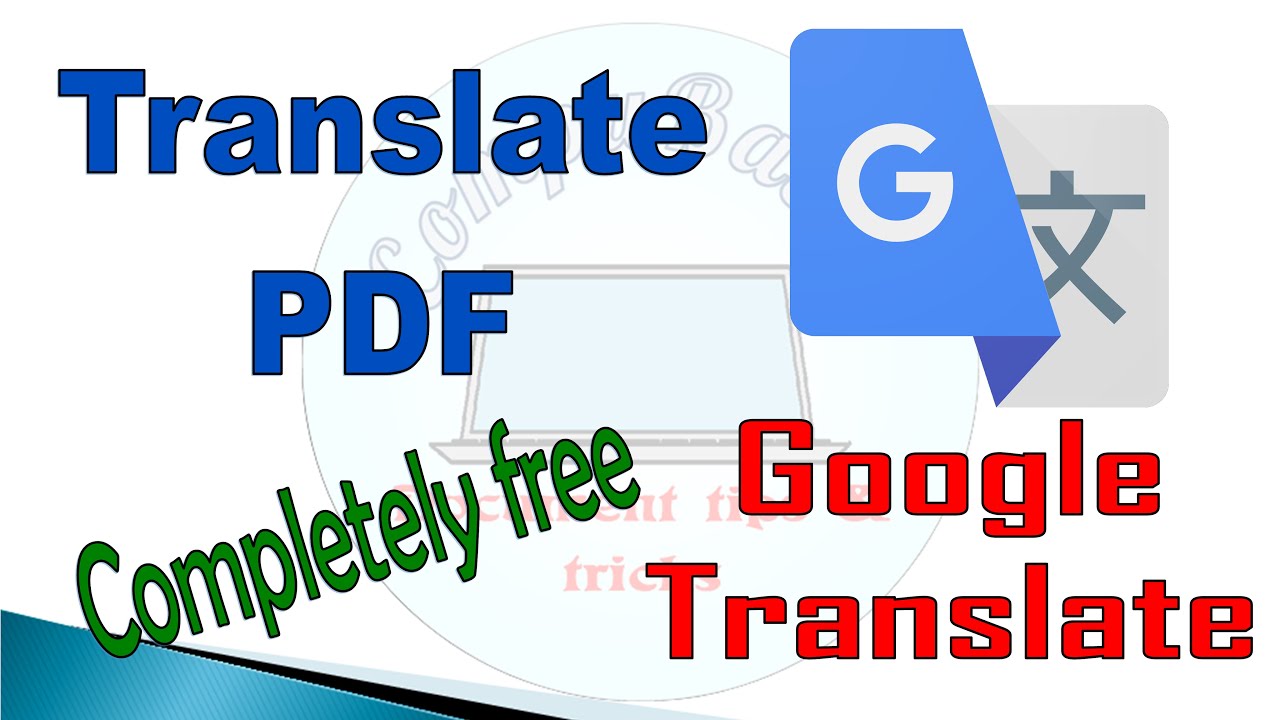 How to translate PDF documents | Completely Free | Google Translate