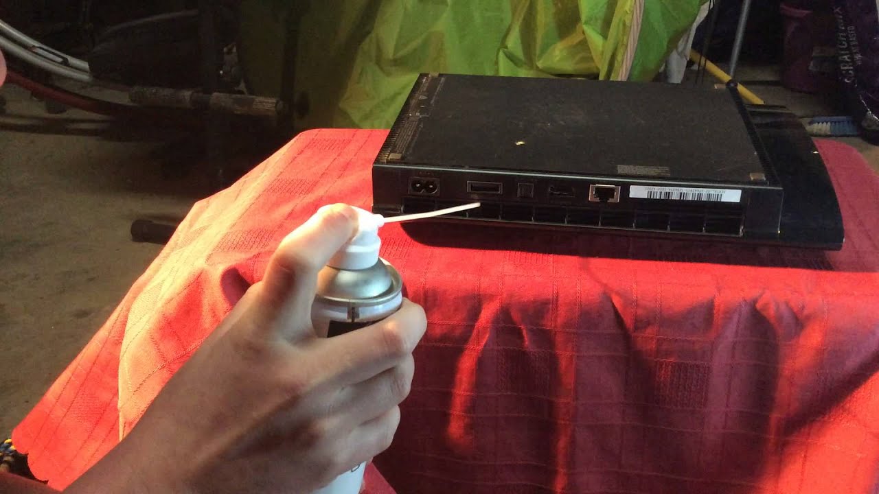 how to clean ps3 compressed air