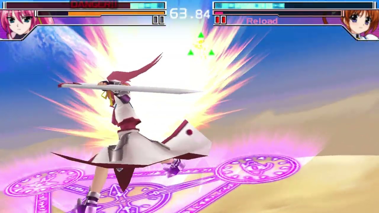 Magical Girl Lyrical Nanoha A's Portable: The Battle of Aces - Magical Girl Fighting Game - Vid1
