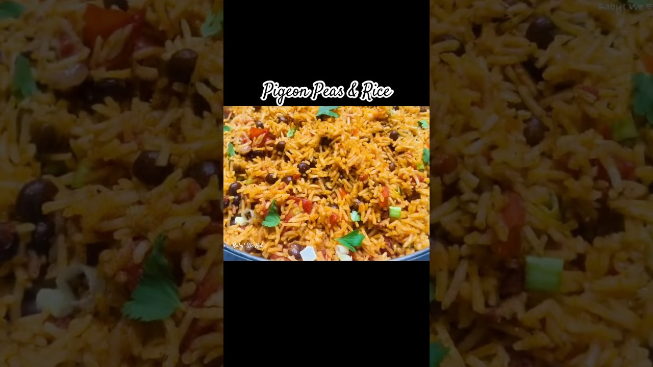 Pigeon Peas and Rice. #recipe #pigeonpeas #ricerecipe