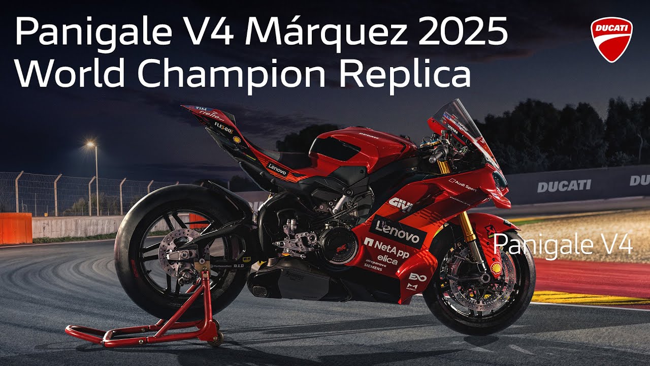 Presenting the new Panigale V4 M&aacute;rquez 2025 World Champion Replica