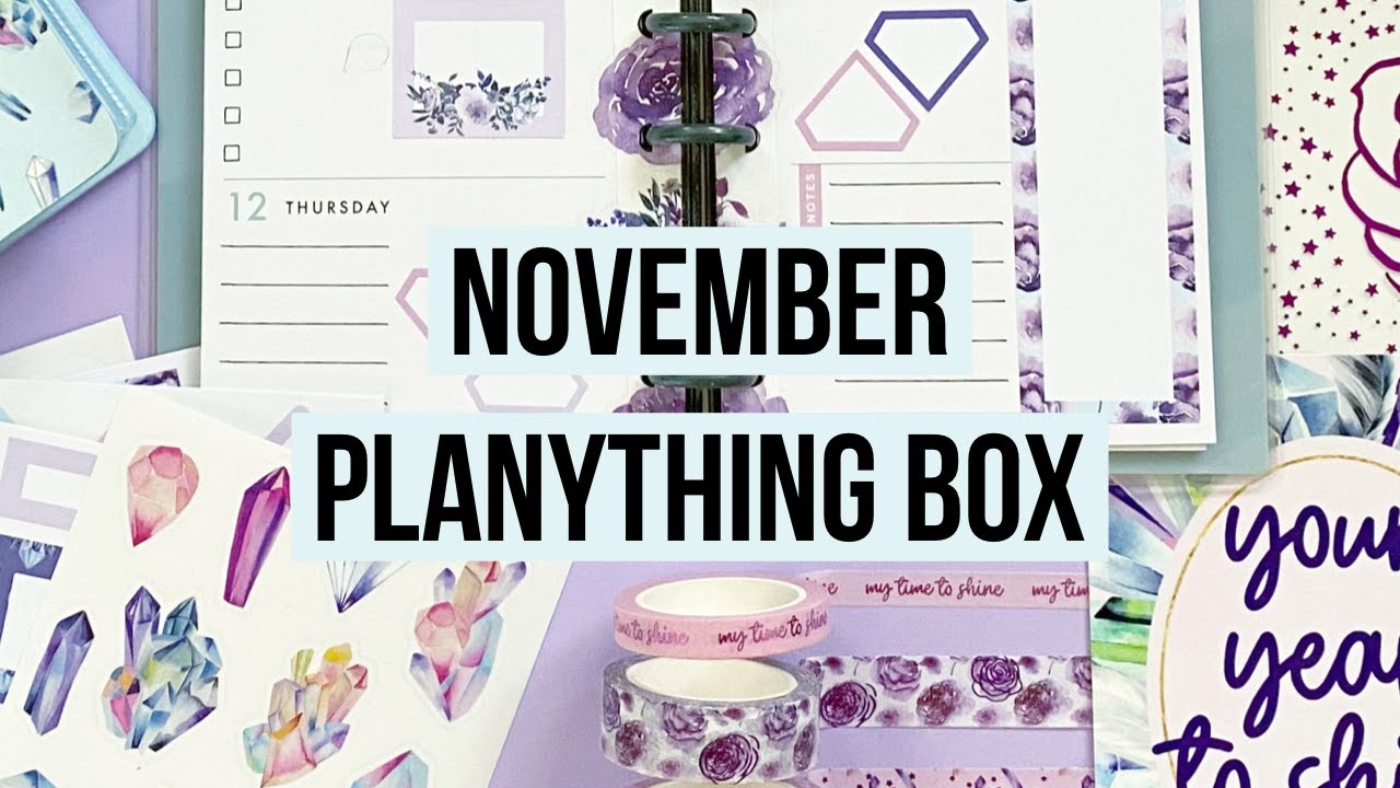 November 2020 Planything Unboxing and Skinny Classic Happy Planner Plan With Me