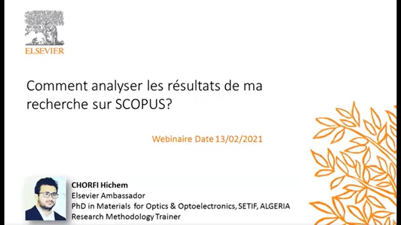 Comment analyser les résultats de ma recherche sur Scopus ?