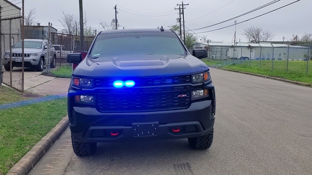 2021 Chevrolet Trail Boss Feniex Police Lights by EFS Houston Emergency Fleet Service