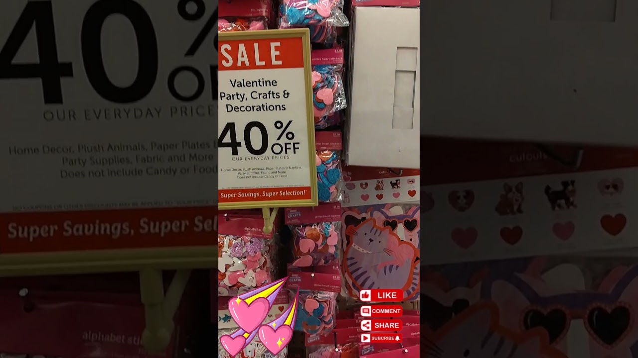 Do it yourself Valentine’s Day Craft at the Hobby Lobby 
