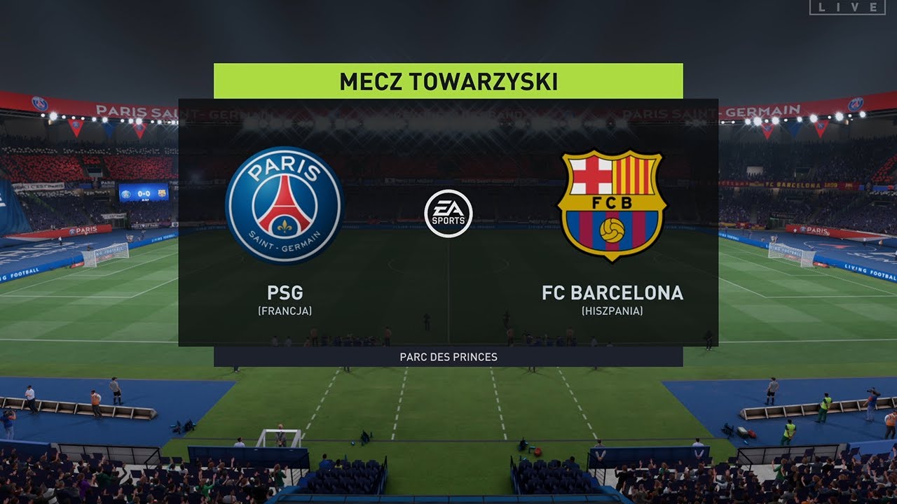 FIFA 22 🔥 Mecz Towarzyski 🔥 PSG - FC Barcelona 🔥 PREMIERA!!! 🔥