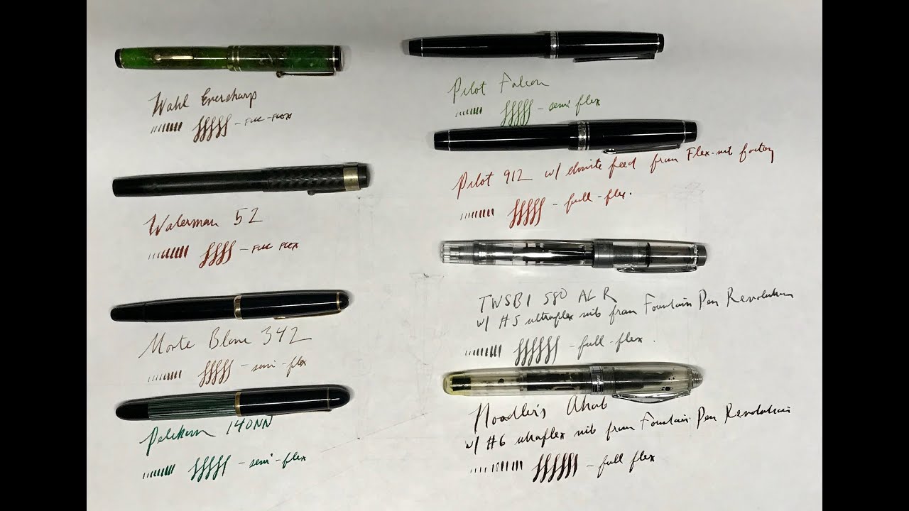 Flexible Fountain Pens