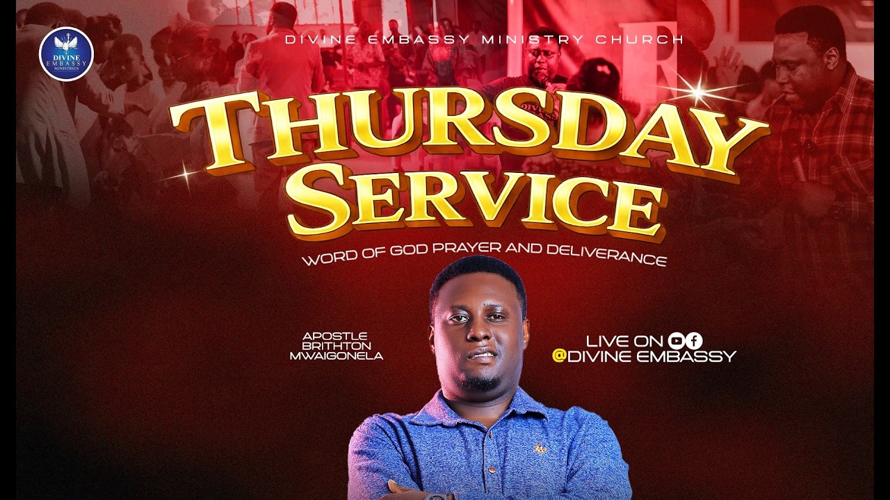 ROHO MTAKATIFU. THURSDAY SERVICE .DIVINE EMBASSY MINISTRY KIBAHA KITUO CHA MPAKANI.