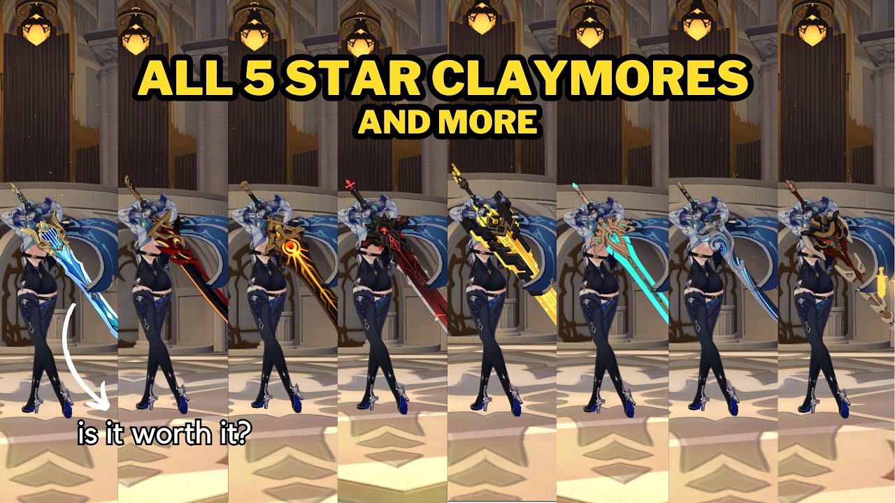 Eula Weapon Comparison | Genshin Impact
