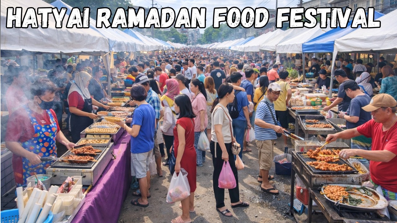 HATYAI HUGE RAMADAN FOOD FESTIVAL 2026 🇹🇭 | Eating the MOST SPICY Street Food for IFTAR! 🌶️