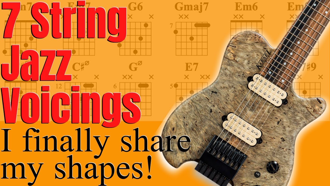 I Finally Show You Some 7 String Voicings🎸Jazz Harmony🎶