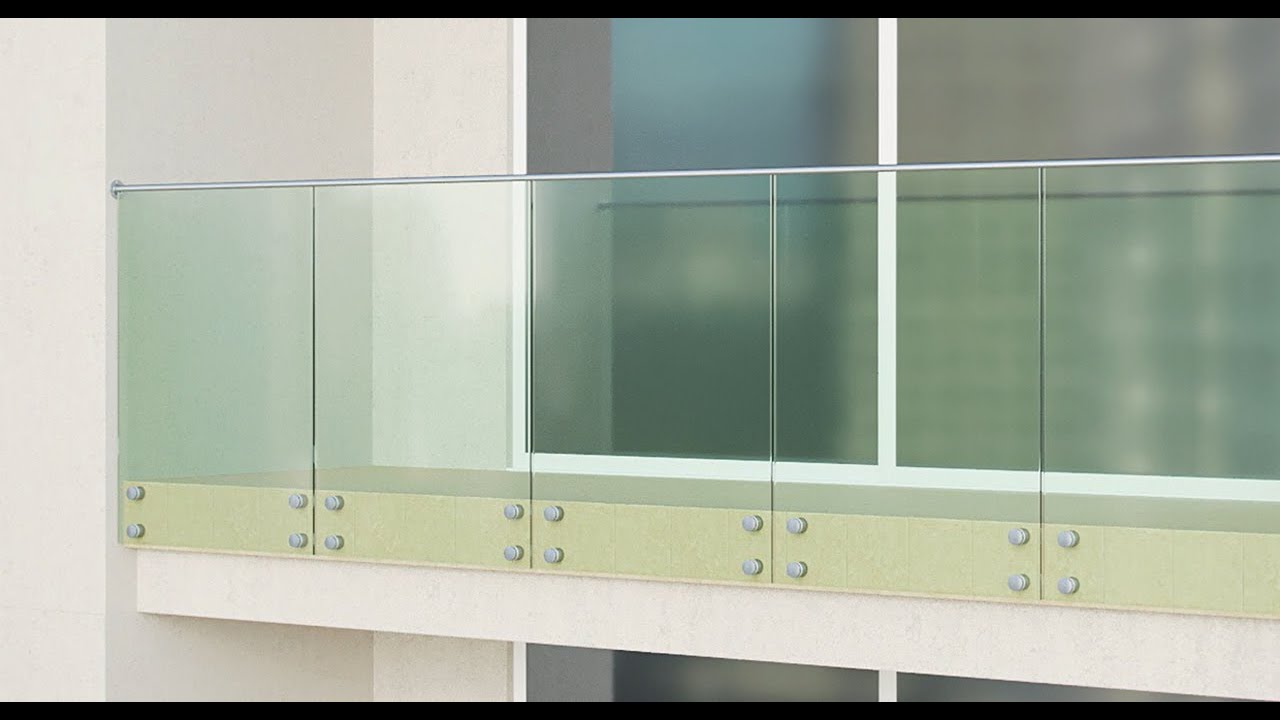 Montaż balustrady szklanej na rotulach