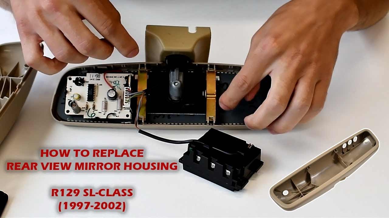Mercedes-Benz R129 SL Rear View Mirror Housing Removal/Replacement