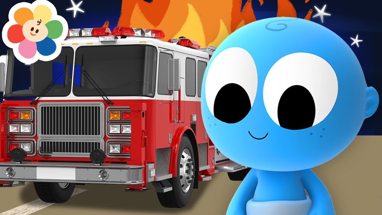 FIRE TRUCK - Learn Vehicles and Colors with GooGoo Baby | Educational Video for Kids by BabyFirst
