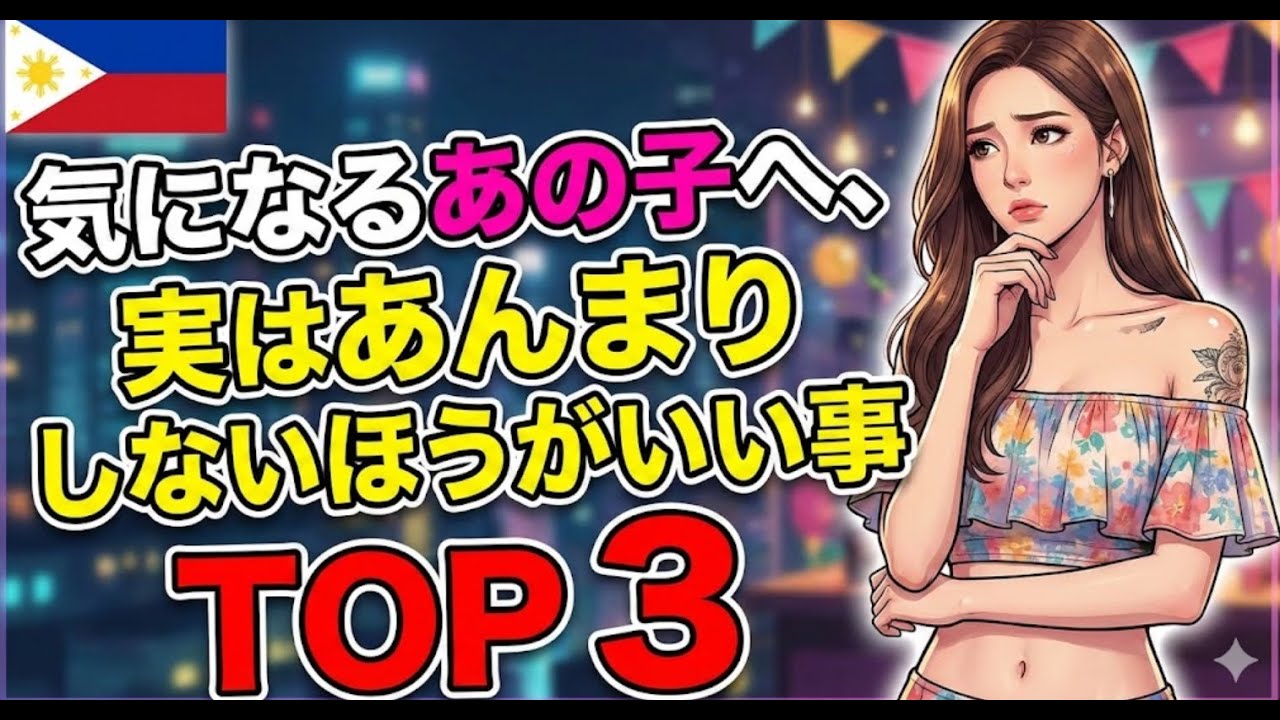 気になるあの子へ、実はあんまりしないほうがいい事　TOP 3