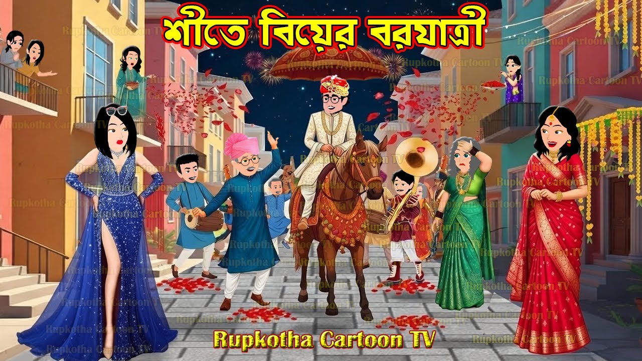 শীতে বিয়ের বরযাত্রী Shitkale Biyer Bor Jatri | Cartoon Bangla Cartoon | Rupkotha Cartoon TV
