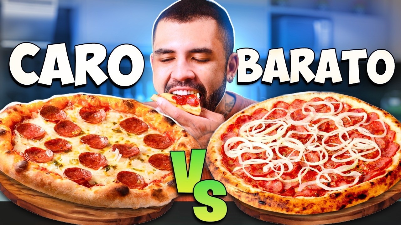 PROVEI AS PIZZAS MAIS CARAS E MAIS BARATAS DO APLICATIVO - TAMANHO FAMILIA PARECIA BROTINHO