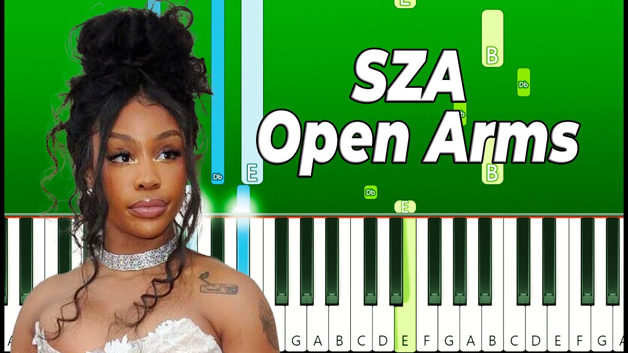 SZA - Open Arms ft. Travis Scott (Piano Tutorial)