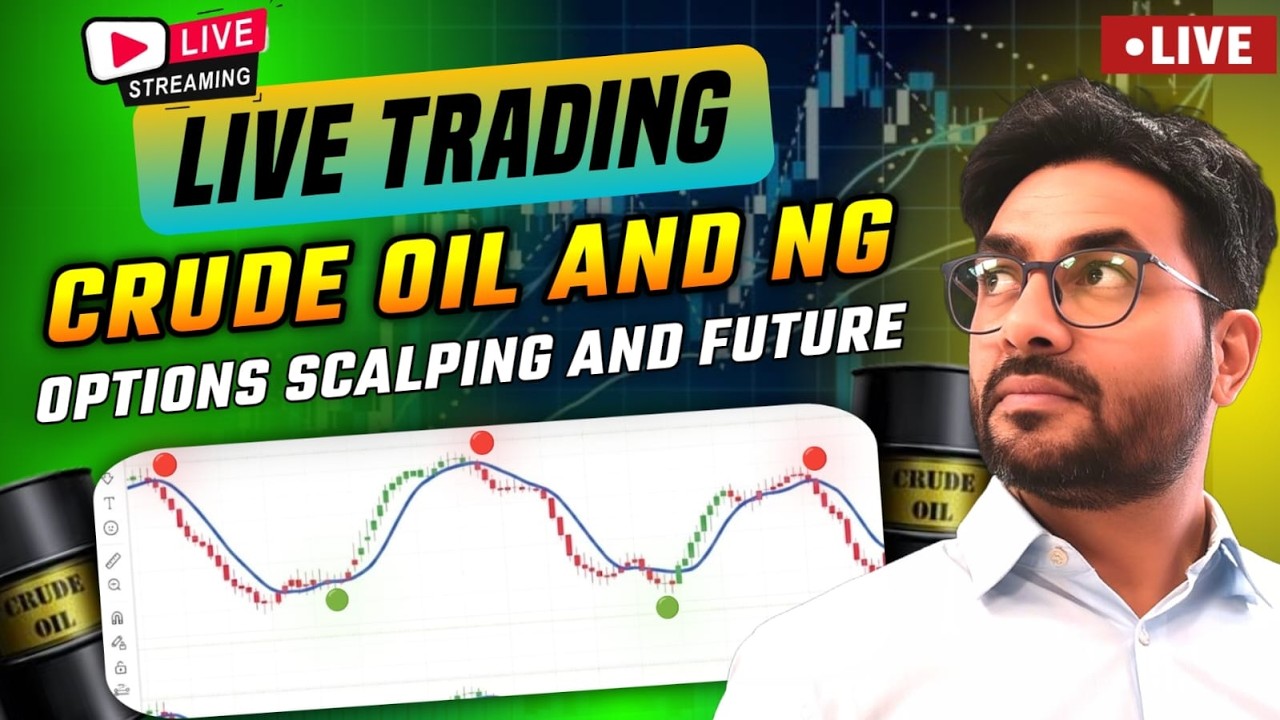 Live Trading  In Crude Oil and Natural Gas | Candle Pe Command Live | #Crudeoillive #naturalgaslive