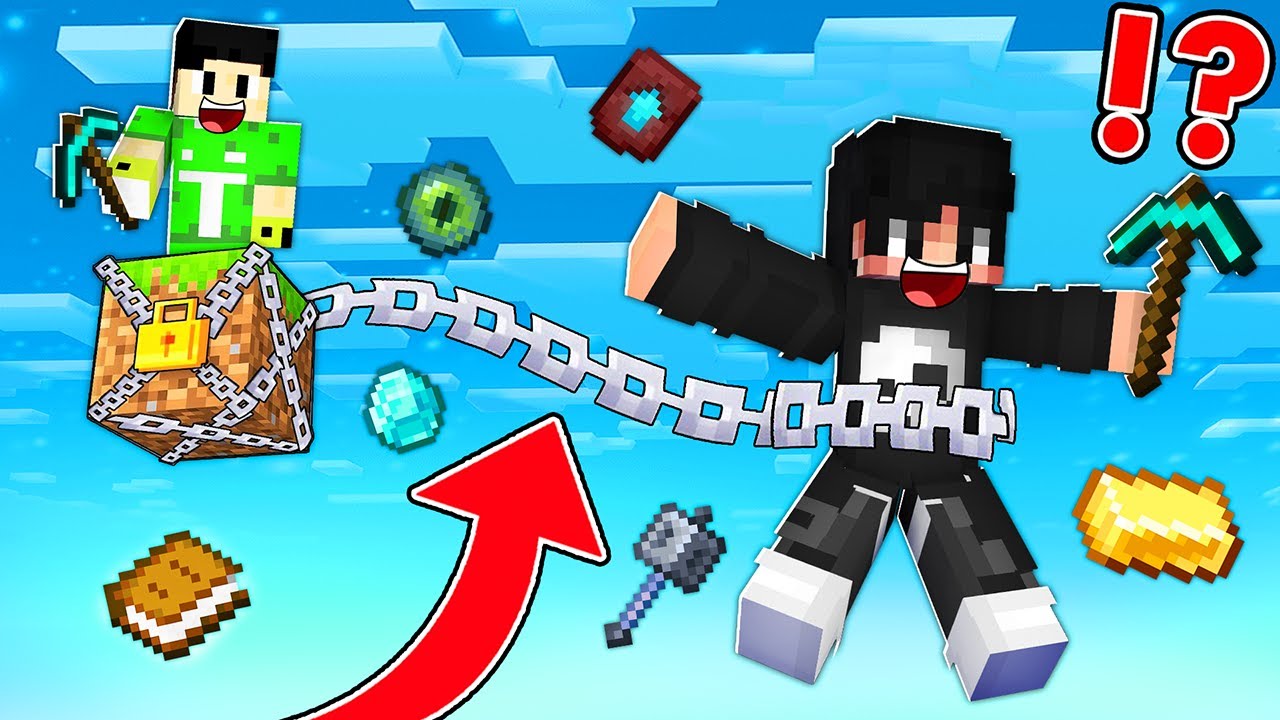 ماين كرافت ولكن مربوطين مع بعض على بلوكة واحدة!!؟