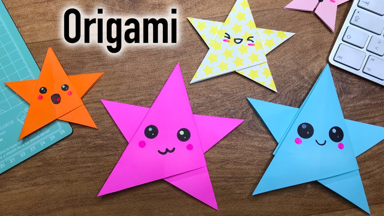 Как сделать ОЧЕНЬ ПРОСТУЮ бумажную звезду | Luna Mia Origami 6