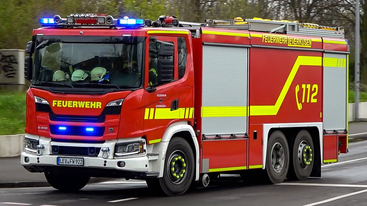 [NEUES GTLF, ELW 2 & mehr!] - Feuerwehr LEVERKUSEN | Einsatzfahrten zu diversen Alarmen!