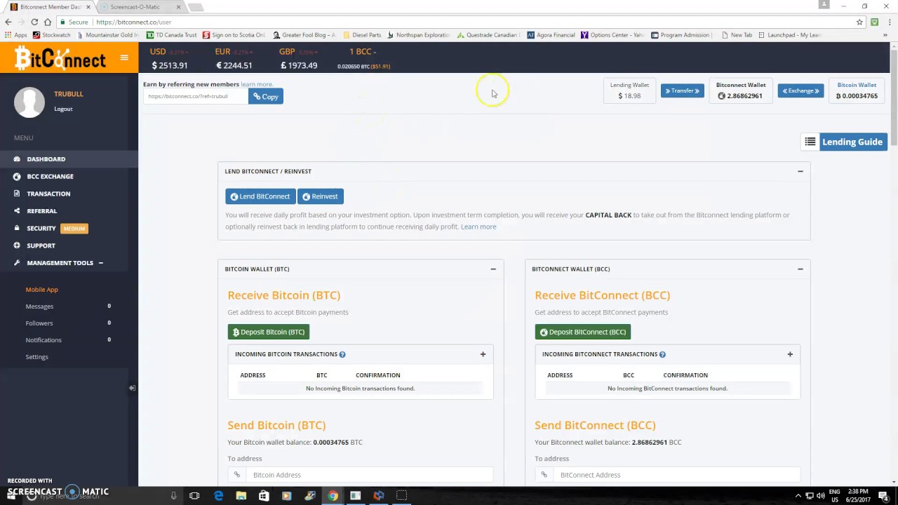 Earn $100,000+/year with Bitconnect and compounding interest!
