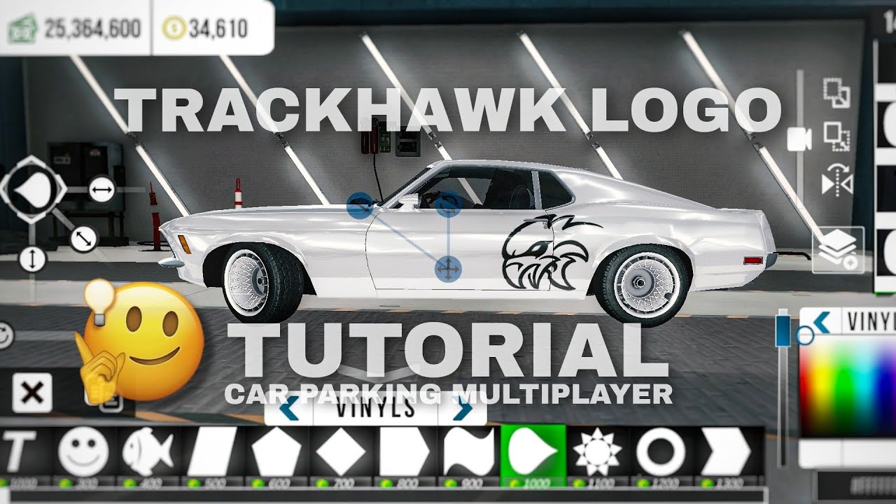 TRACKHAWK LOGO | TUTORIAL | Car parking multiplayer
