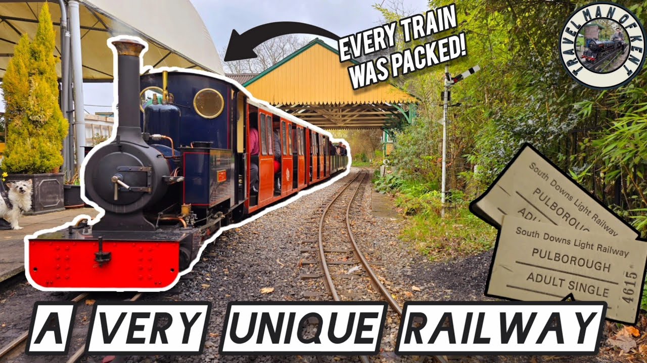 A Very Busy Miniature Railway | SOUTH DOWNS LIGHT RAILWAY #trains #railway #miniature