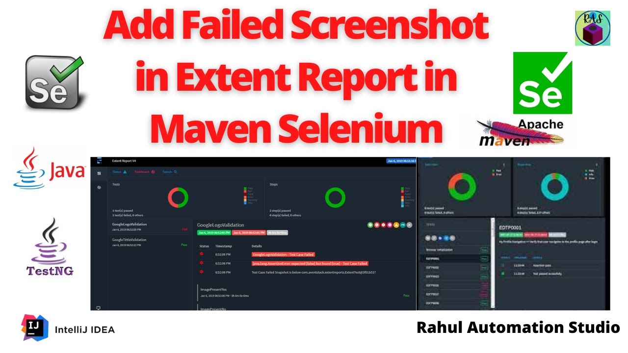 🔥 Add Failed Screenshot in Extent Report | Base64 Screenshot Setup in Selenium WebDriver🔥