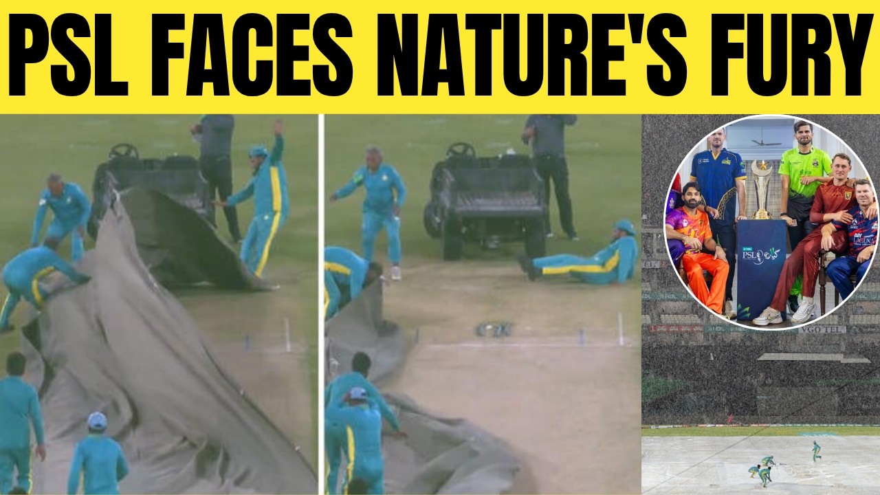 Covers fly away, ground staff tumbles as gusty winds wreck havoc in PSL  |Sports Today