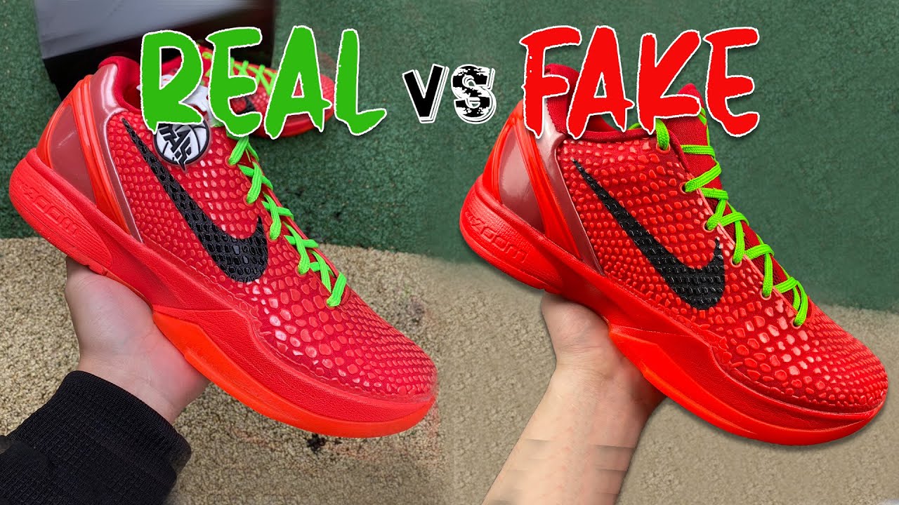 Nike Kobe 6 Protro REVERSE GRINCH НАСТОЯЩИЕ против ПОДДЕЛЬНЫХ