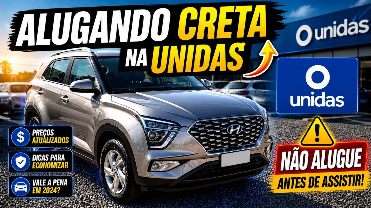 ALUGANDO CRETA NA UNIDAS #unidas #alugueldecarros #movida #localiza #foco #rentcars  #alugarcar