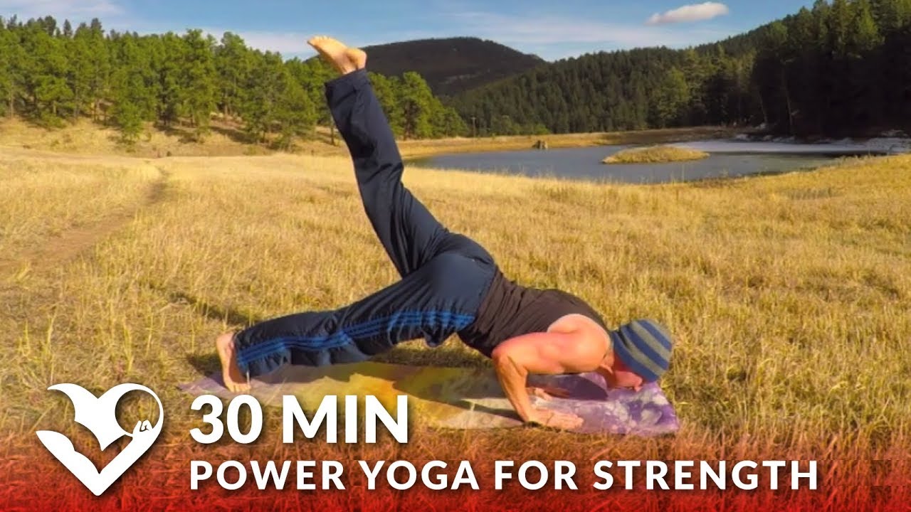 30 Minute Power Yoga Workout for Strength w/ Sean Vigue - Yoga Exercises for Men & Women
