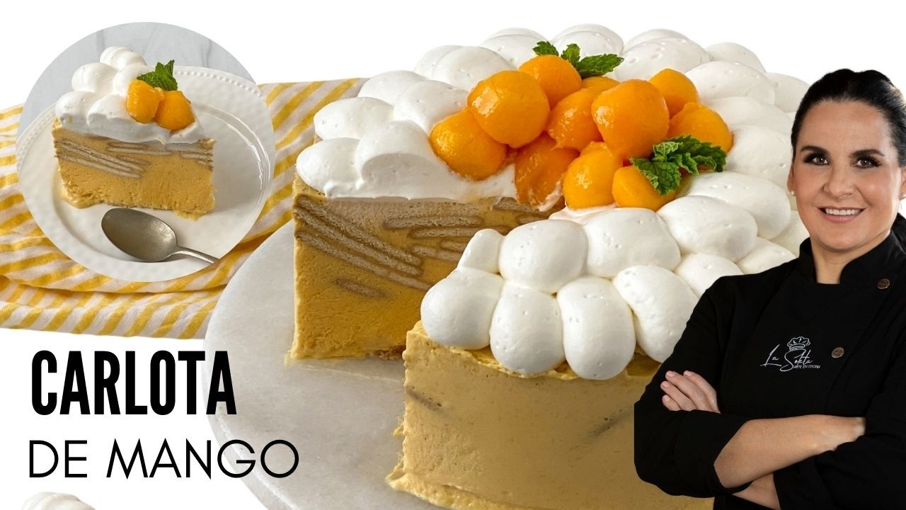 Prepara esta CARLOTA DE MANGO y todos te pedirán la receta
