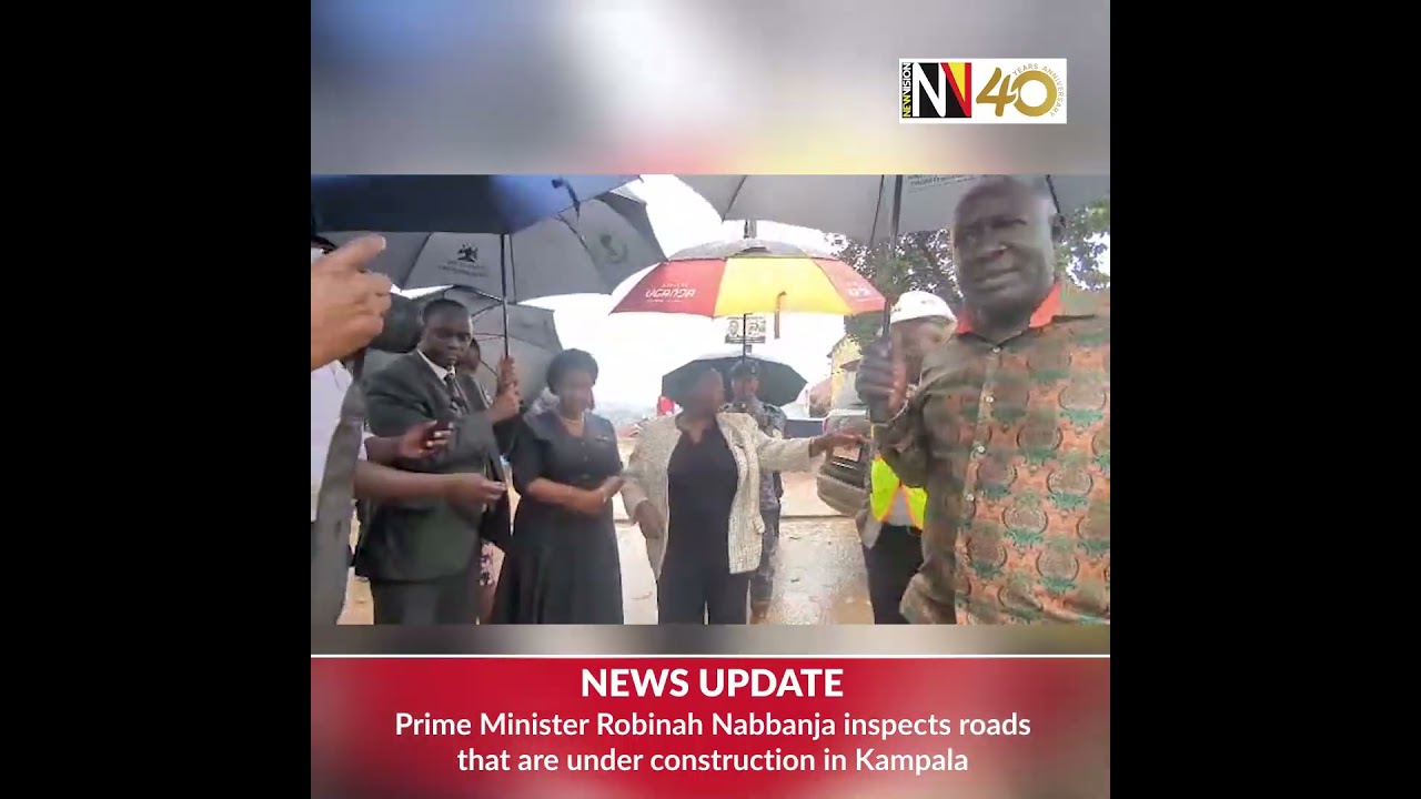 📽️ Prime Minister Nabbanja inspects Kampala roads under construction