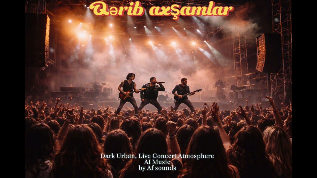 Qərib Axşamlar | Dark Urban vibe, Live Concert Atmosphere |AI Music| #cover #ai #music 