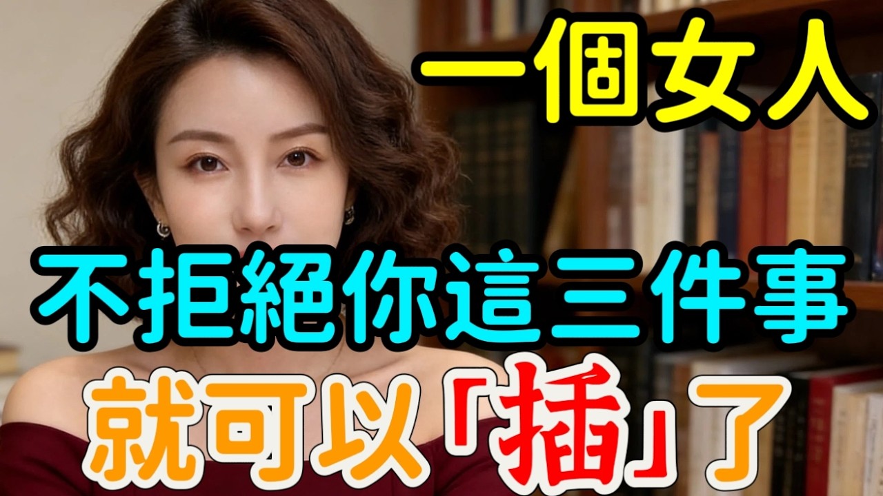 一個中年女人，願意深入發展關系，往往不會拒絕你3件事！#情感 #感情#大熱門 #分享 #男女行動 #前妻 #結婚