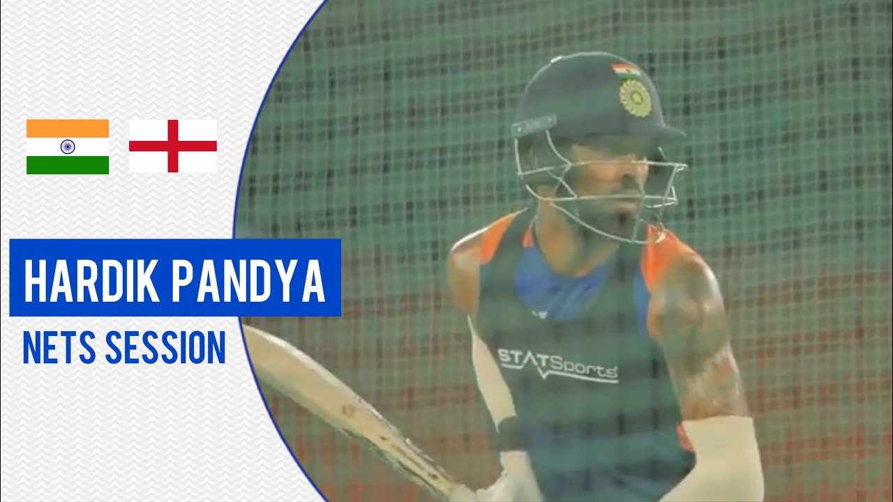Hardik Pandya in full flow | हार्दिक की ट्रेनिंग | India vs England 1st T20I