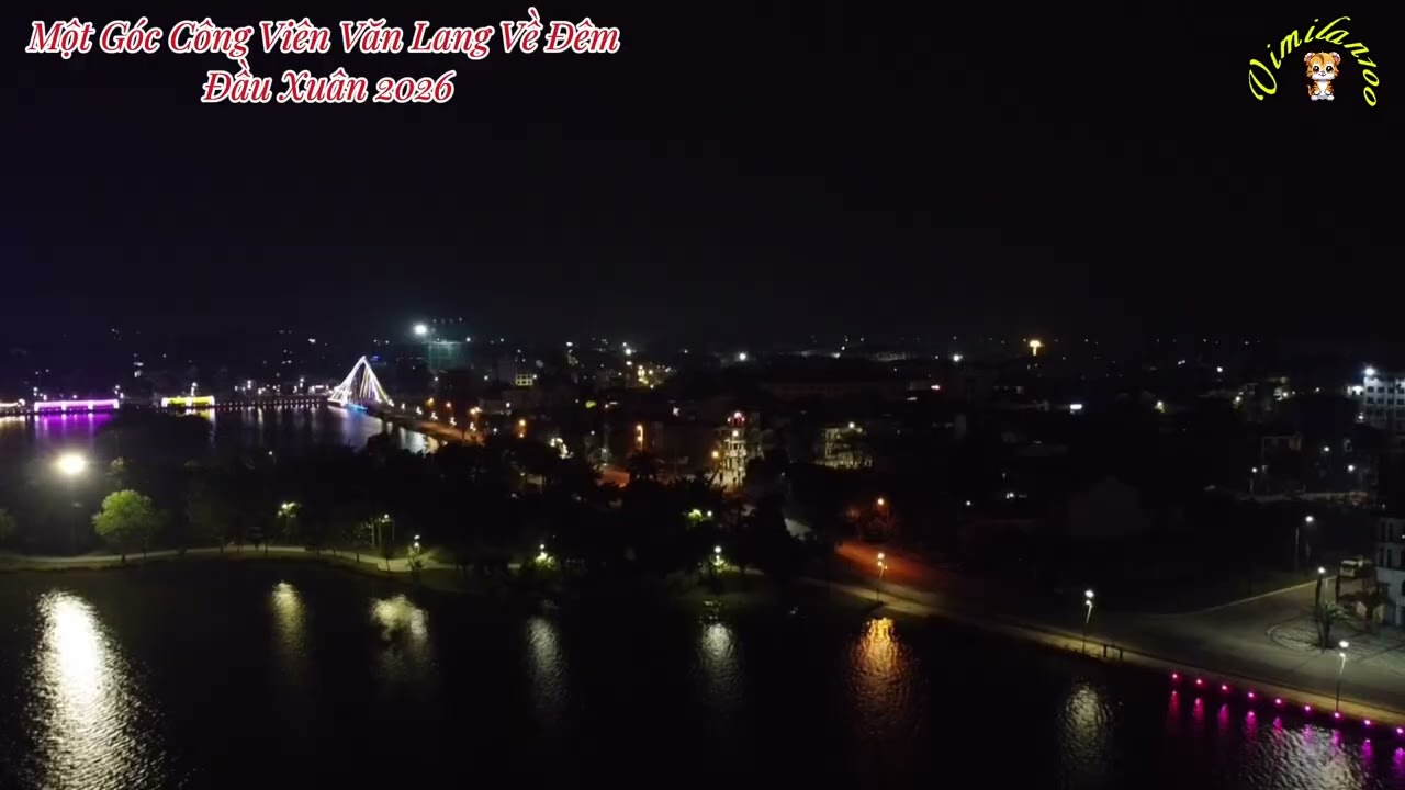 Một Góc Công Viên Văn Lang Về Đêm