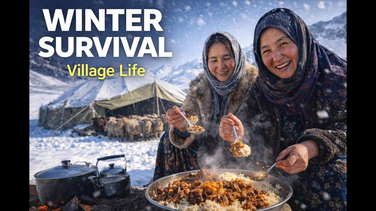 A Day With Shepherds in Freezing Mountains | Extreme Winter Life