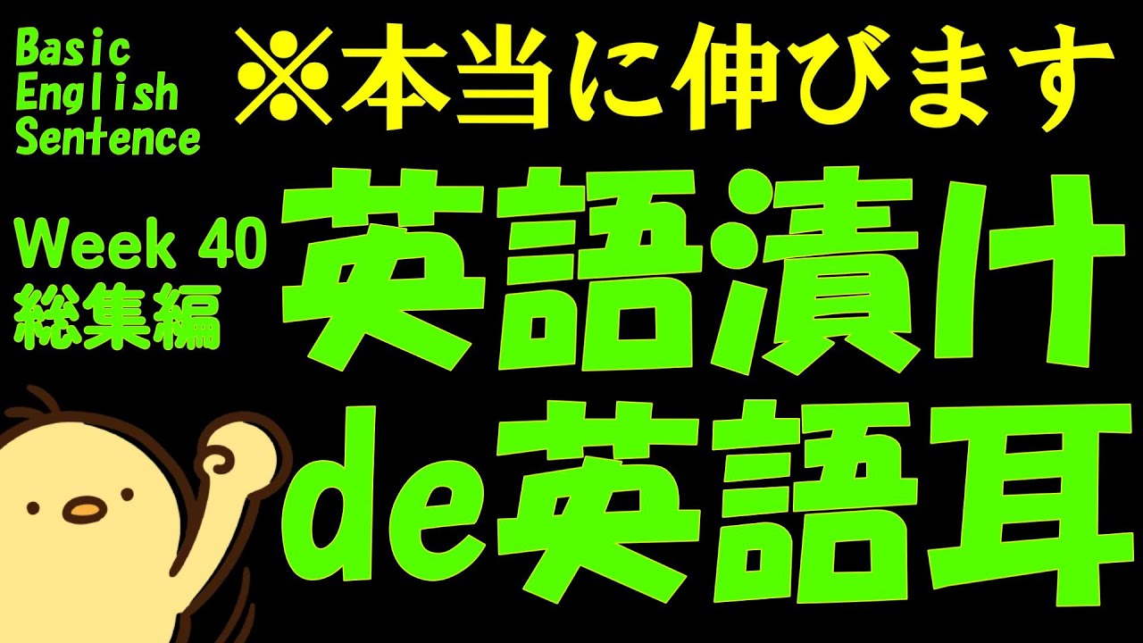 [英語耳養成講座] 毎日の基礎英語リスニング BES- Basic English Sentence- 週末No.40  [TOEIC・英検対策]
