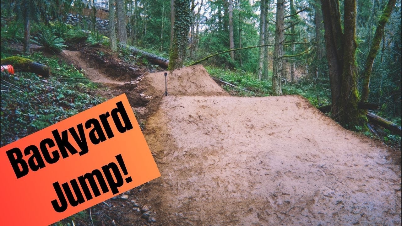 Building and Riding an EPIC MTB Jump in my Backyard!