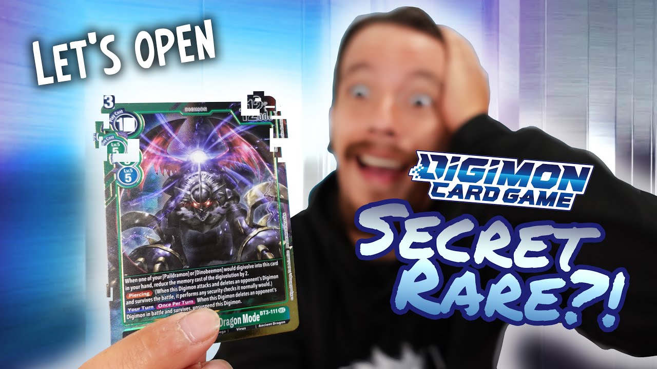 Pulling a SECRET RARE from DIGIMON Cards?!!