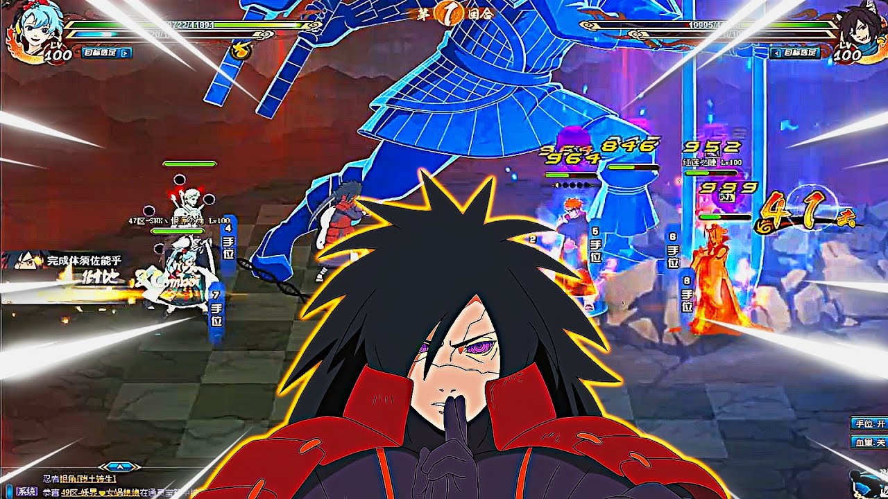 Madara Final Battle Before his abilities were corrected in Naruto Online