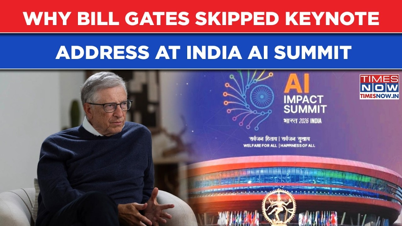 Why Bill Gates Skipped Keynote Address At India AI Summit| Epstein Link? Gates Foundation Says