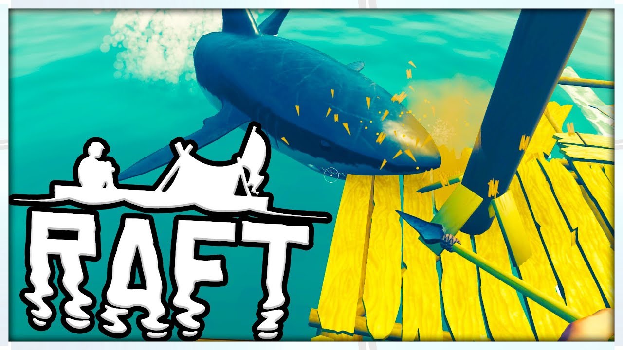 SHARK SURVIVAL SIMULATOR - MINECRAFT MEETS ARK - RAFT SURVIVAL