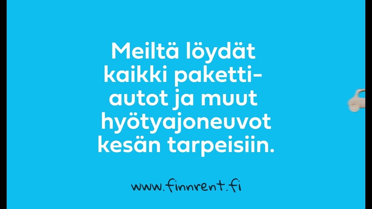 Pakettiauton vuokraus