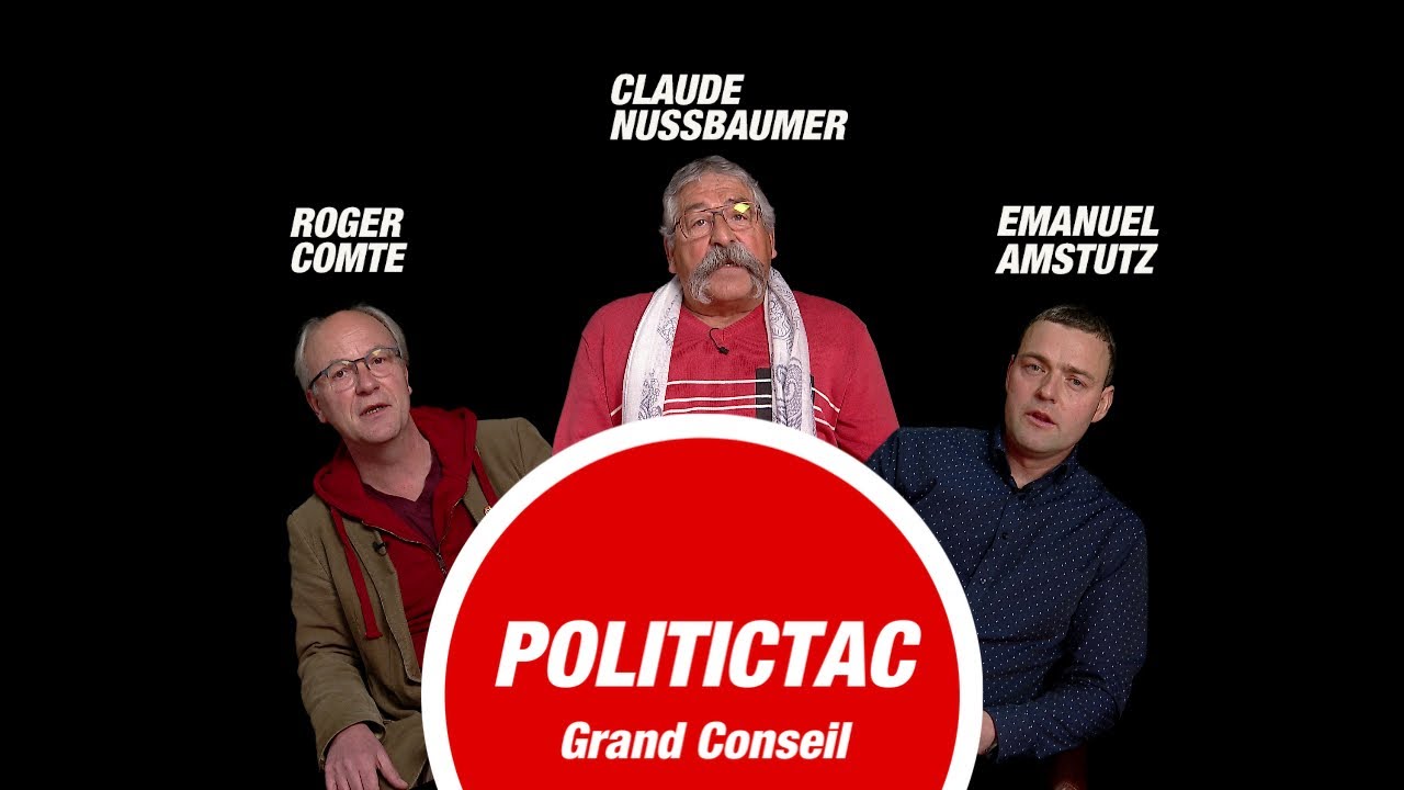 POLITICTAC : Emanuel Amstutz, Claude Nussbaumer et Roger Comte / TeleBielingue