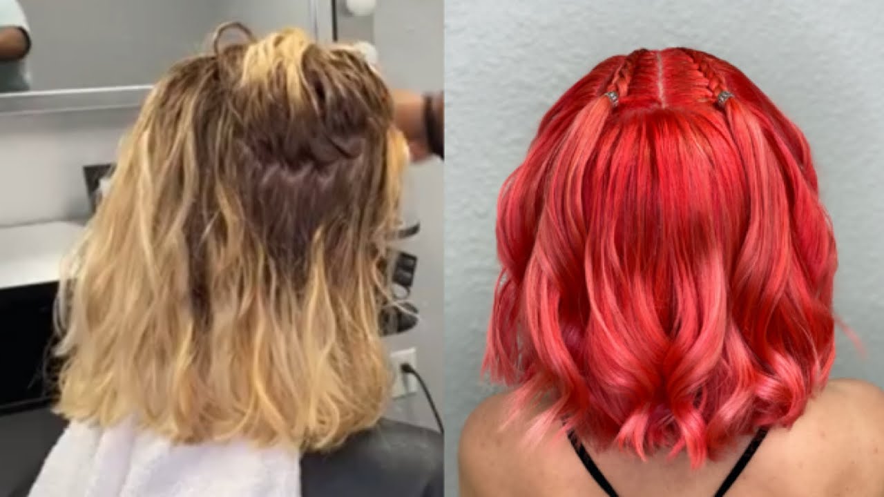 Coral Hair Color | Artic Fox Electric Paradise and Sunset Orange